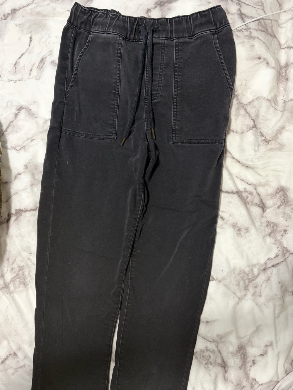 Dex Black Casual Drawstring Joggers